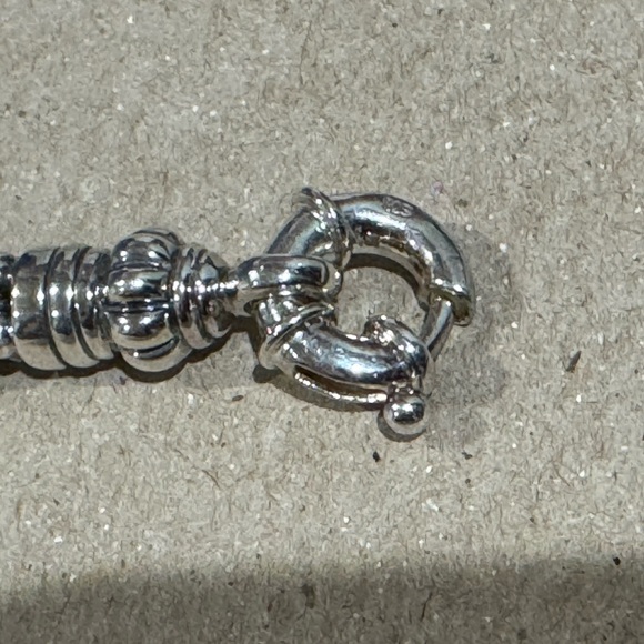 LAGOS Silver Caviar Bracelet with 4 bars - Picture 5 of 7